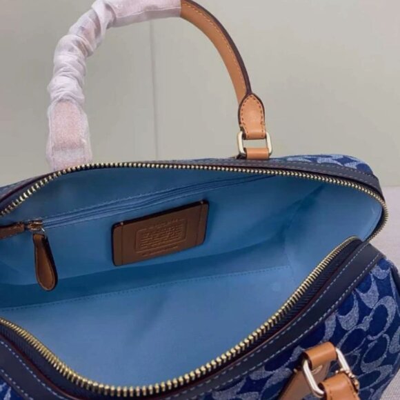 Coach CY699 Rowan Large Satchel Bag In Signature Canvas - Picture 7 of 7